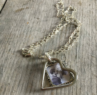 Fork Tine Heart Necklace - #4085