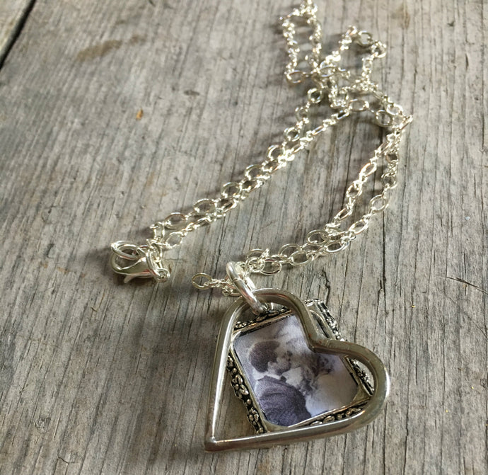 Fork Tine Heart Necklace - #4085