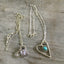 Fork Tine Heart Necklaces - Upcycled Silverware Jewelry