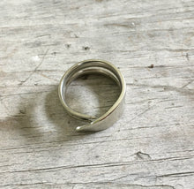 Silveware Ring from Recycled Fork Double Tine Ring Size 10