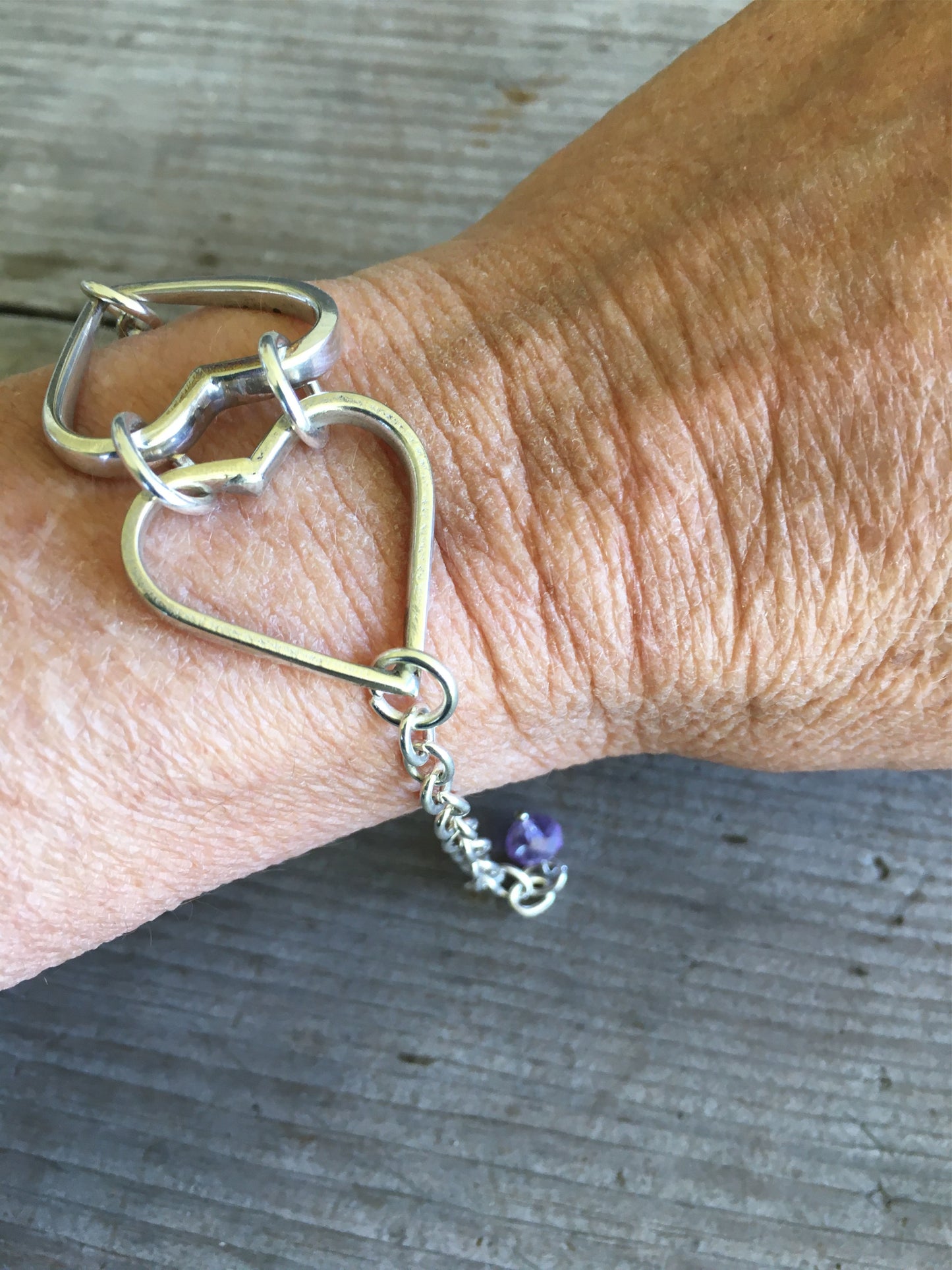 Fork Tine Heart Bracelet - Relationship Bracelet - #4312