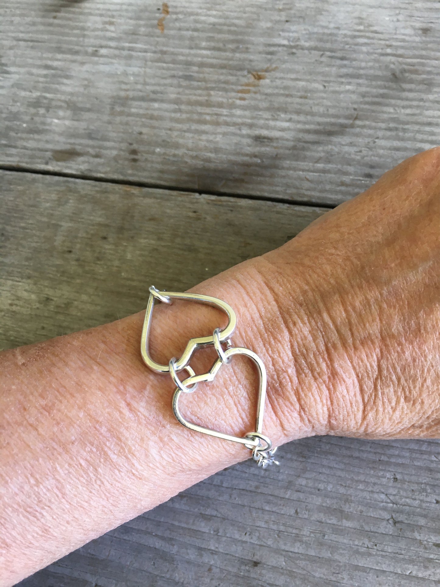 Fork Tine Heart Bracelet - Relationship Bracelet - #4312