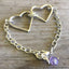 Fork Tine Heart Interdependent Relationship Bracelet