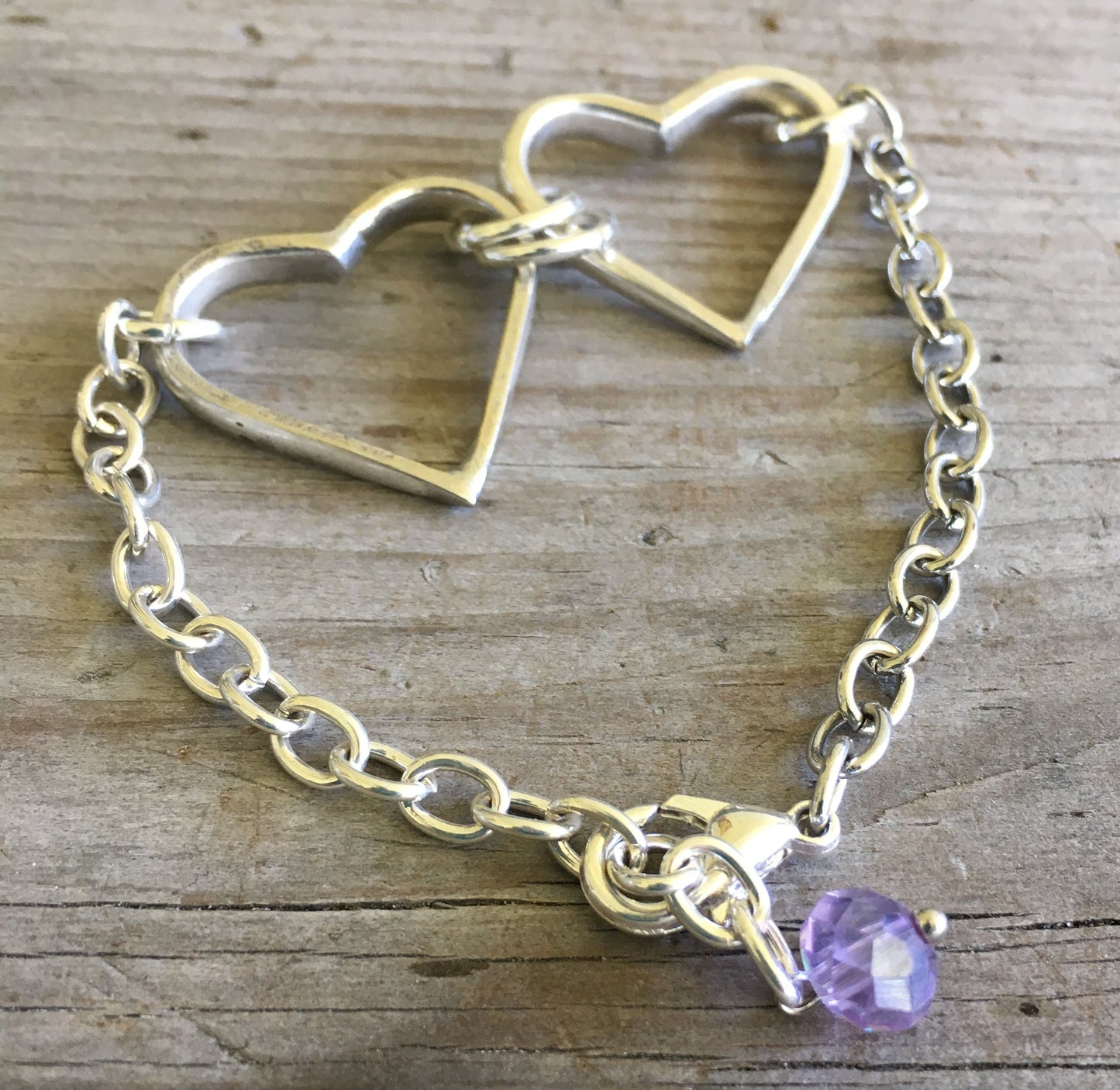 Fork Tine Heart Interdependent Relationship Bracelet