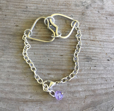 Fork Tine Heart Relationship Bracelet