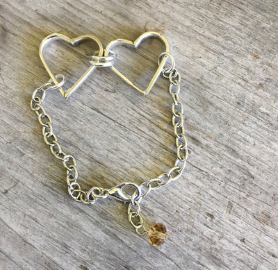 Fork Tine Heart Bracelet Relationship Bracelet
