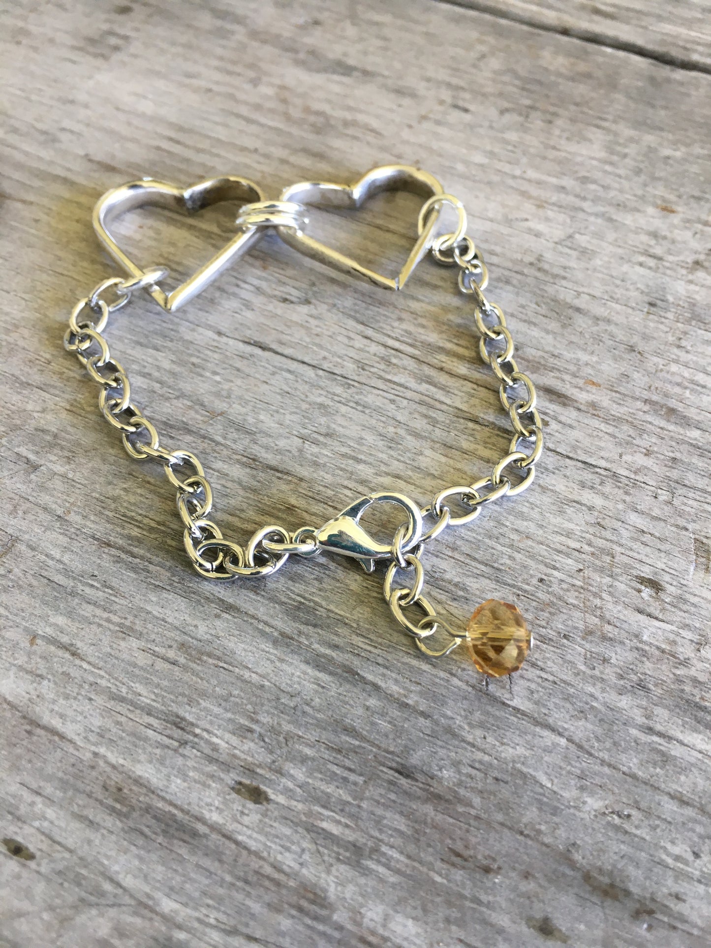 Heart Bracelet made from Upcycled Silverware Fork tines