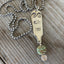 SALE Spoon Necklace - Stamped with Funny Face - #5032
