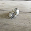 Pair of Gorham Vine pattern sterling silver rings showing ornate botanical design and original monogram - Sterling spoon ring - handcrafted from upcycled vintage silverware - Laughing Frog Studio