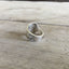 Art Nouveau vine and flower detail on vintage Gorham sterling silver spoon ring - Sterling spoon ring - handcrafted from upcycled vintage silverware - Laughing Frog Studio

