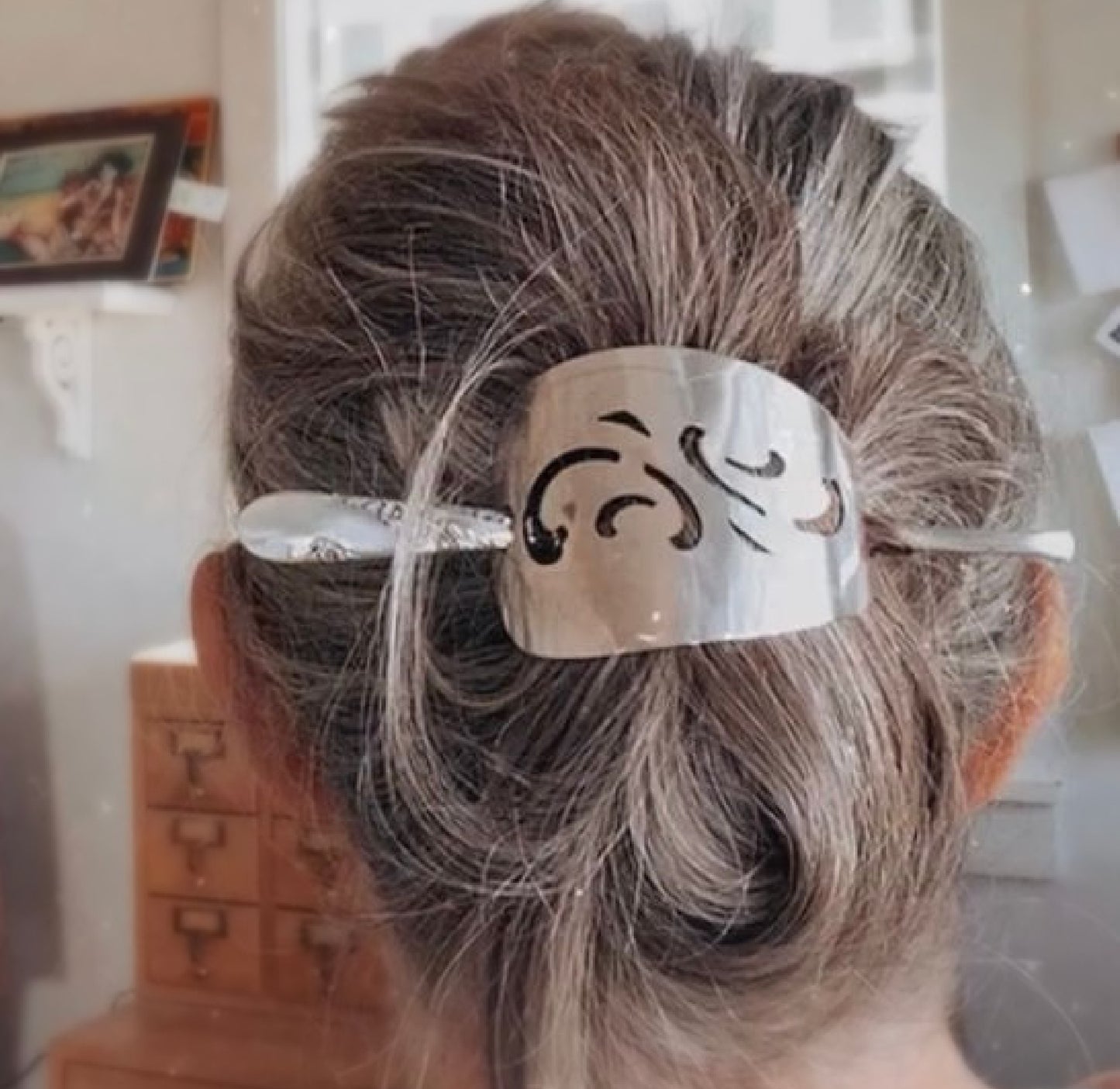 Cake Server Hair Barrette - BRIDAL WREATH - #5252