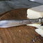 Upcycled Dinner Knife Made into A Cheese and Charcuterie knife pattern name Stratford Rosemary