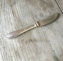 Charcuterie Knife Made from Vintage Silverplate Dinner Knife Hand Forged