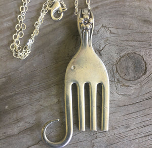 Elephant Necklace from Upcycled VIntage Fork
