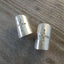Stamped spoon bowl cuff ring Shine Bright