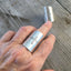 Stamped Spoon Ring shown on model