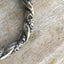 Sterling Silver Victorian Repousse Hollow Bangle Bracelet