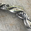 Sterling Silver Victorian Repousse Hollow Bangle Bracelet
