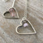 Valentines Day Heart Necklaces made from Upcycled Vintage Silverware Fork Tines