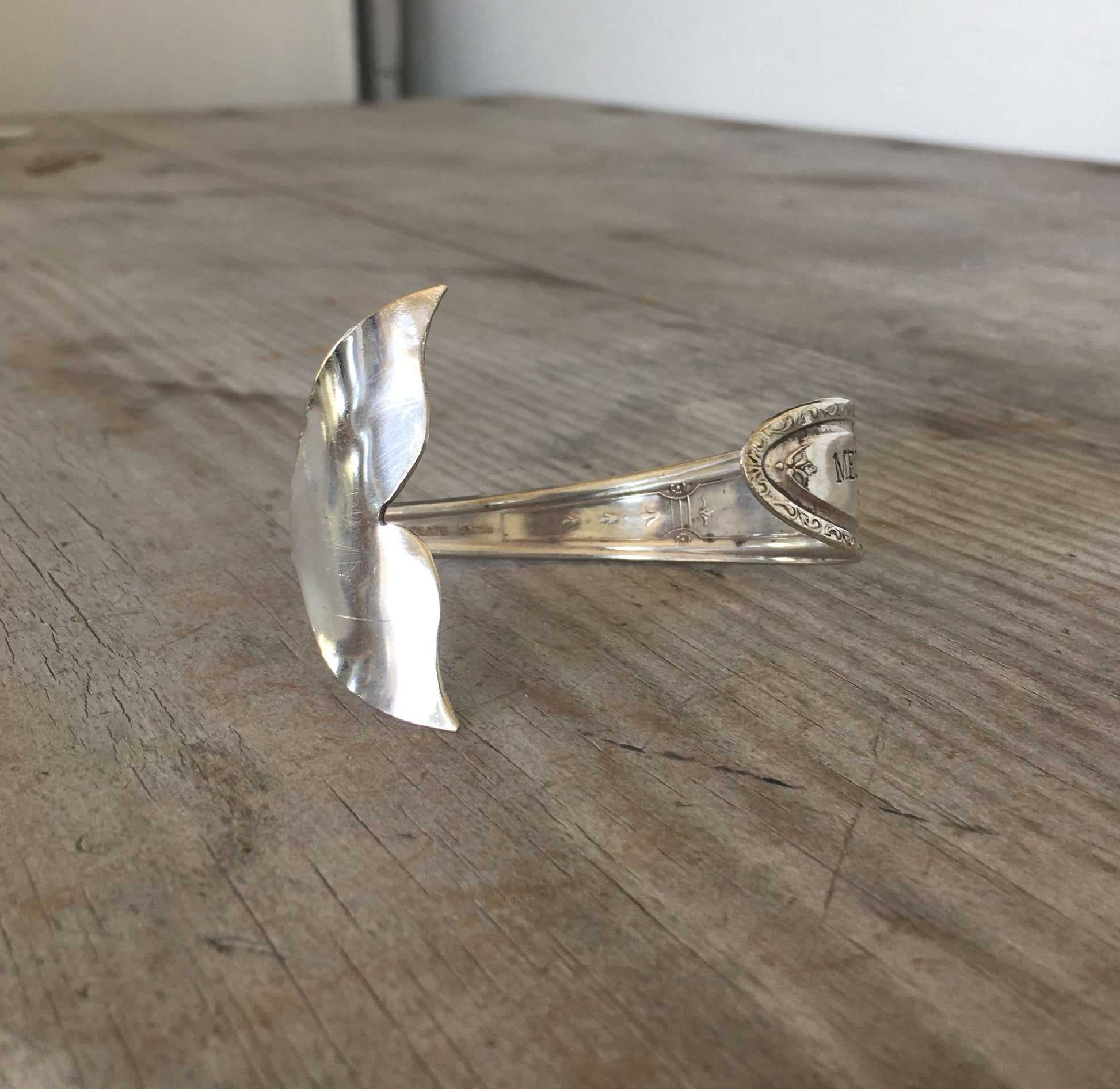 Tail Fin Angle of Mermaid Soul Spoon Cuff Bracelet