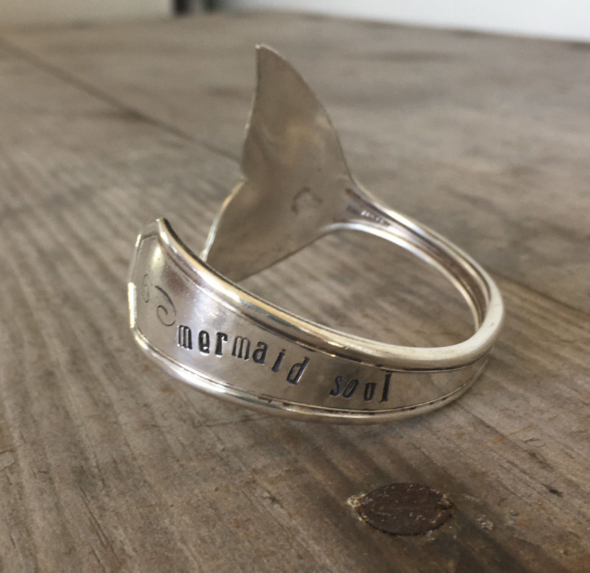 Mermaid Soul Spoon Bracelet with Mermaid Tail Fin