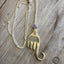 UPcycled fork necklace in shape of an elephant