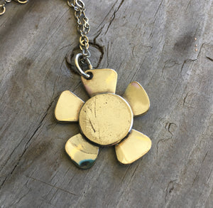 Spoon Bowl Flower Necklace