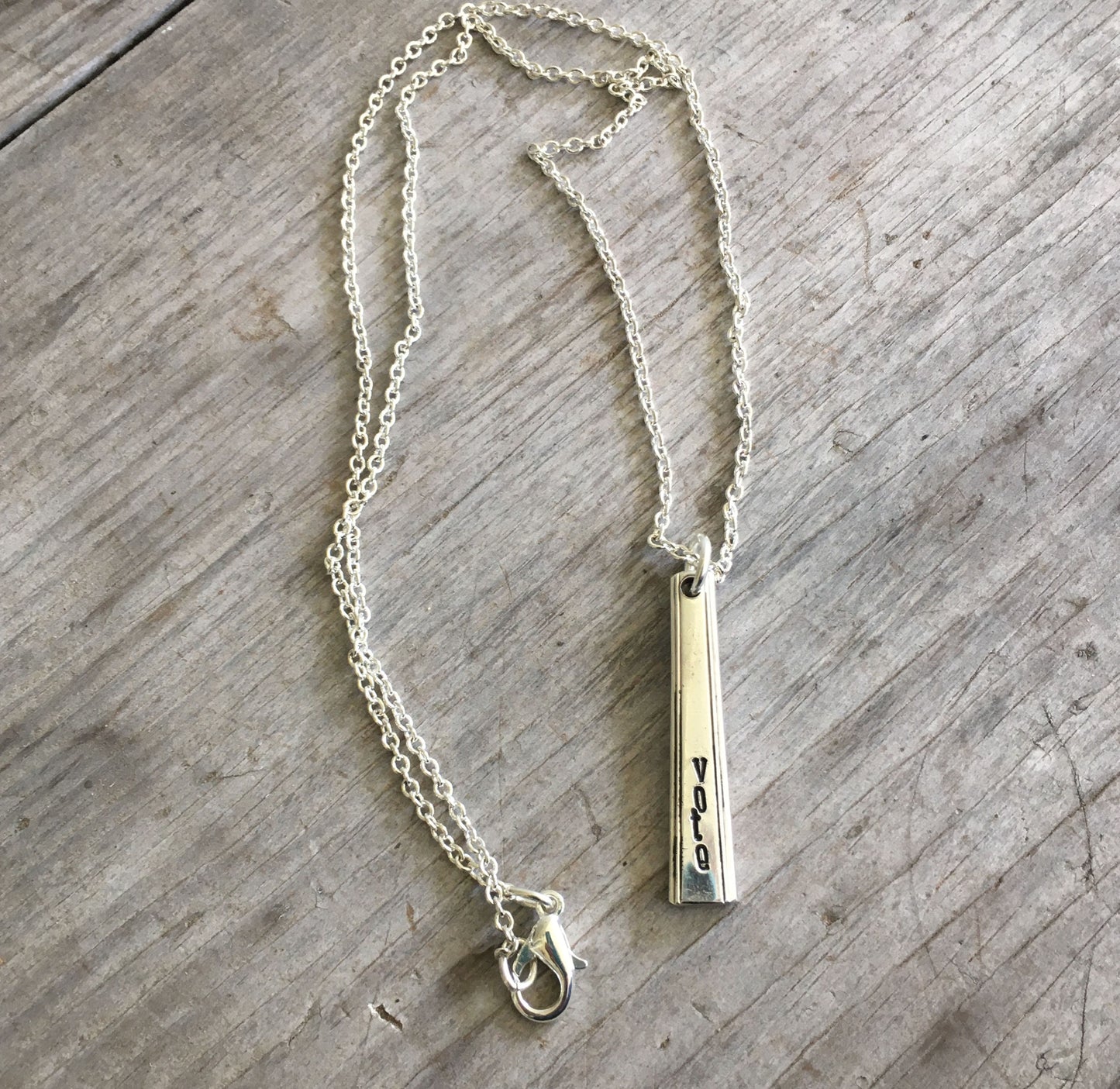 Bar Necklace - VOTE