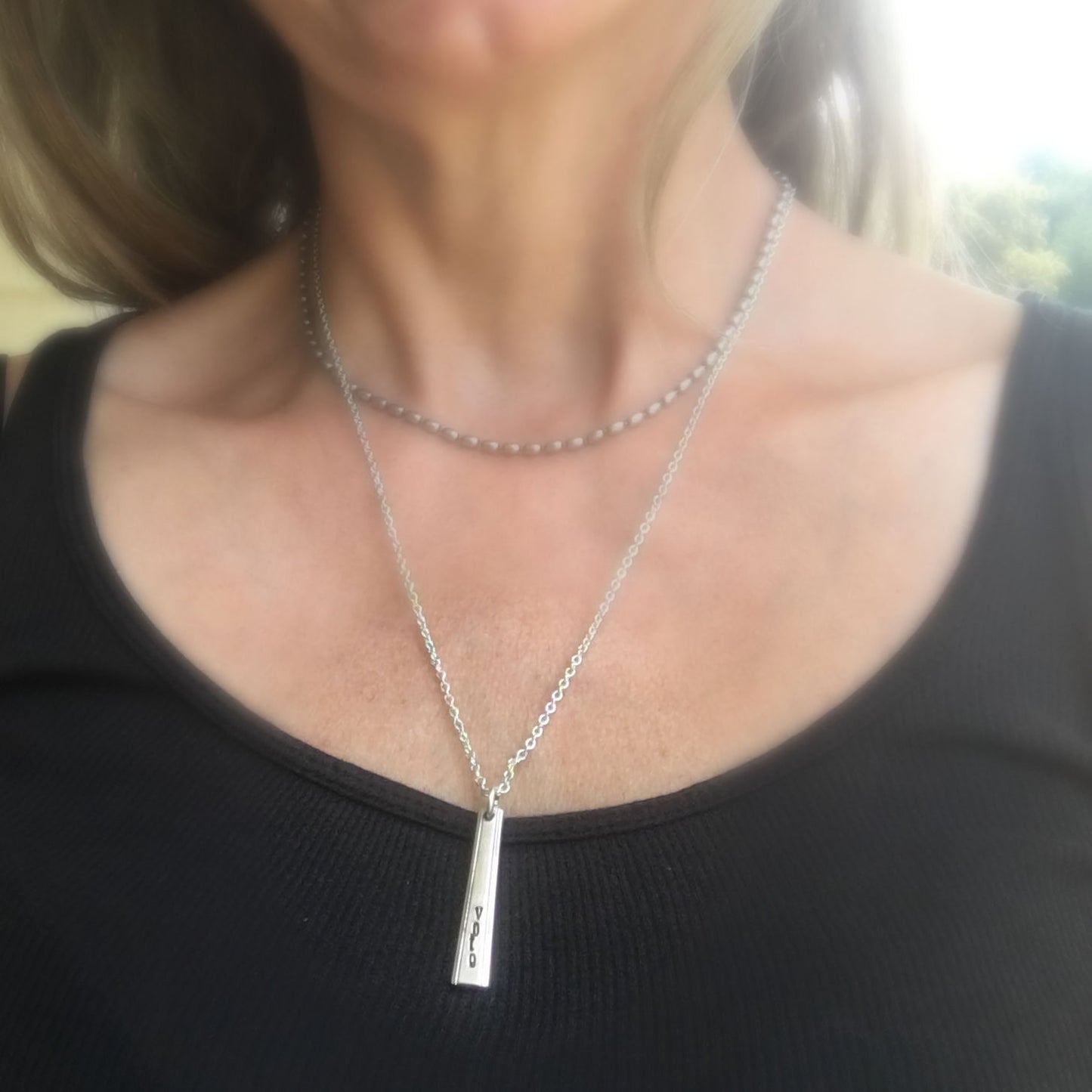 Bar Necklace - VOTE