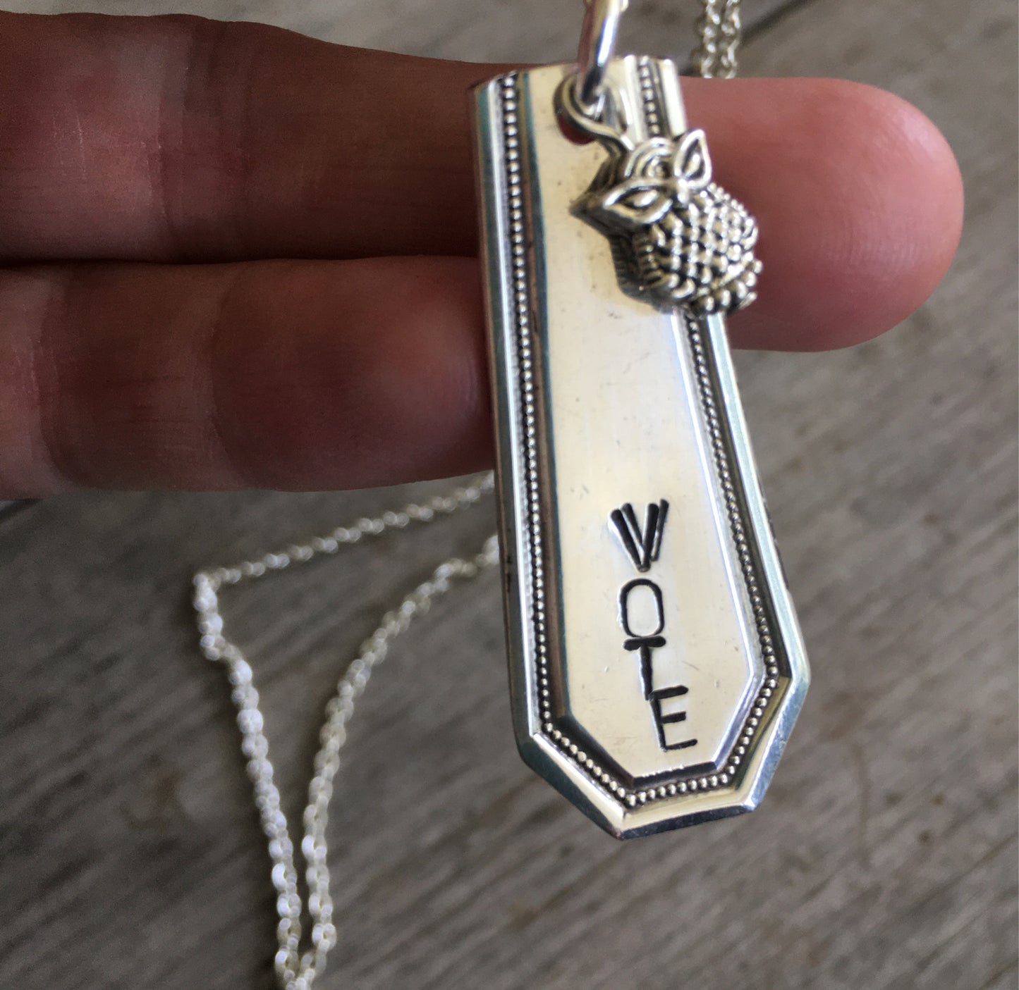 Bar Necklace - VOTE