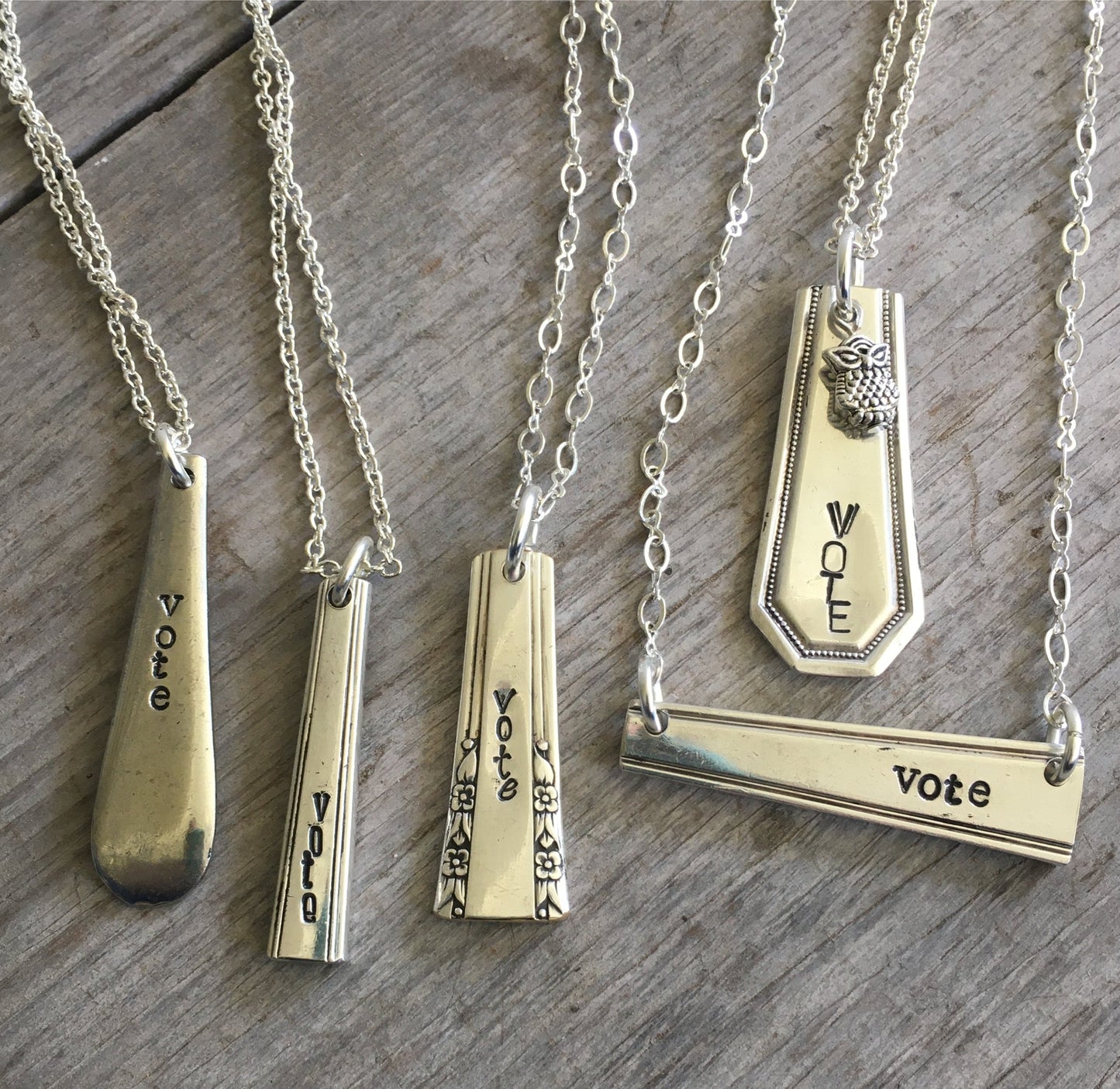 Bar Necklace - VOTE - #4442