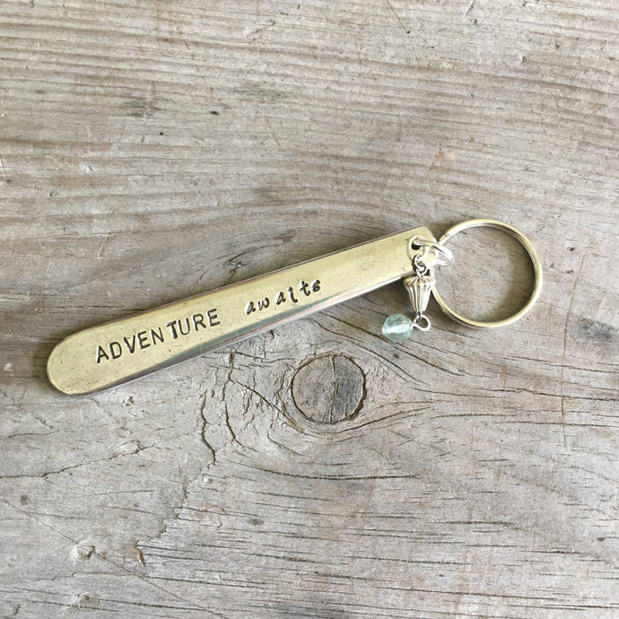 Spoon Key Chain - ADVENTURE AWAITS - #4376