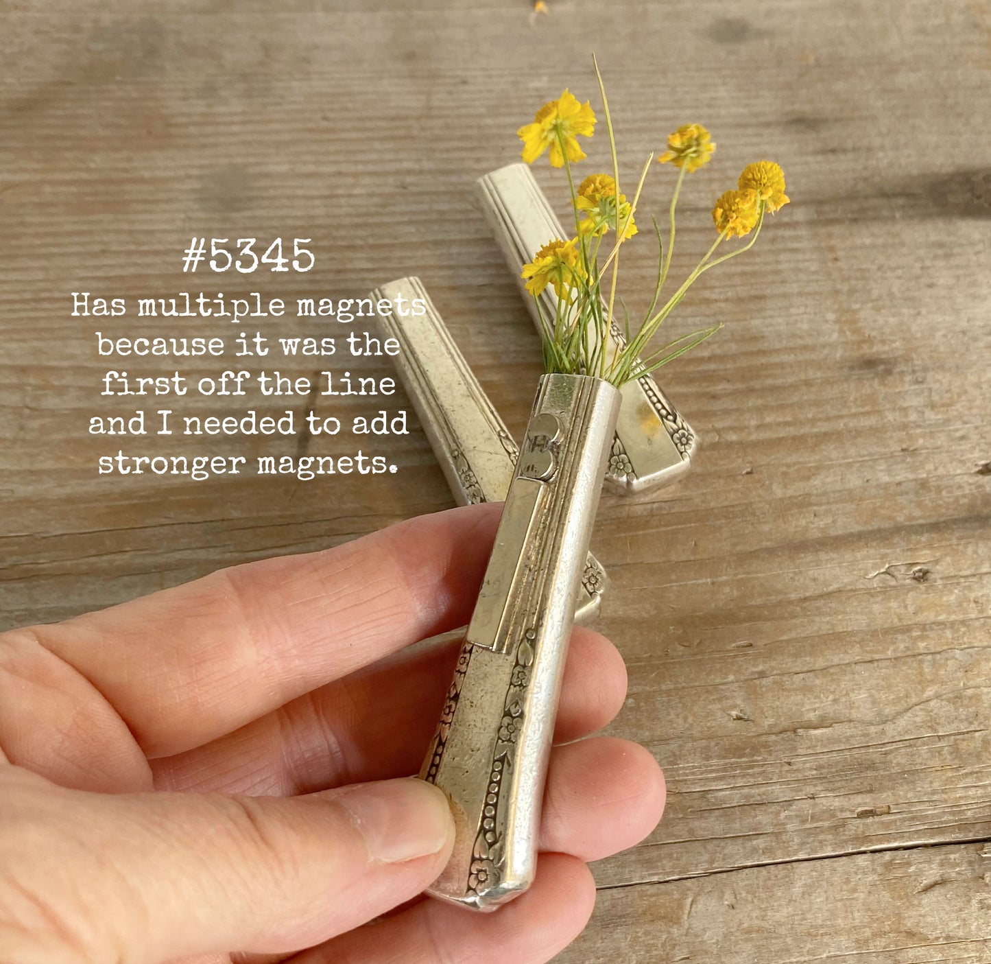 Knife Vase or Boutonniere with Magnet - DEL MAR