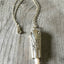 Knife Bell Necklace from Avalon Cabin Pattern accented with cultured pearls
