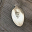 Live Love Lake handstamped spoon pendant made from upcyled silverware spoon bowl