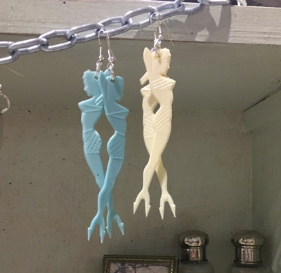 Pinup Cocktail Fork Earrings - Various Colors