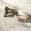 Reed and Barton Poppy silverplate cuff bracelet interior view - handcrafted from upcycled vintage silverware - Laughing Frog Studio