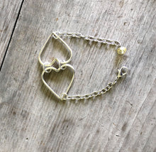 Fork Tine Heart Bracelet - #4257