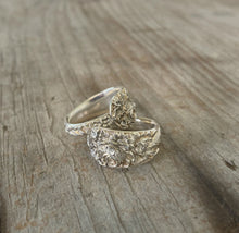 Sterling Spoon Ring - Repousse