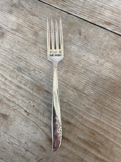 SALE Cake Fork - FORK 70 EAT CAKE