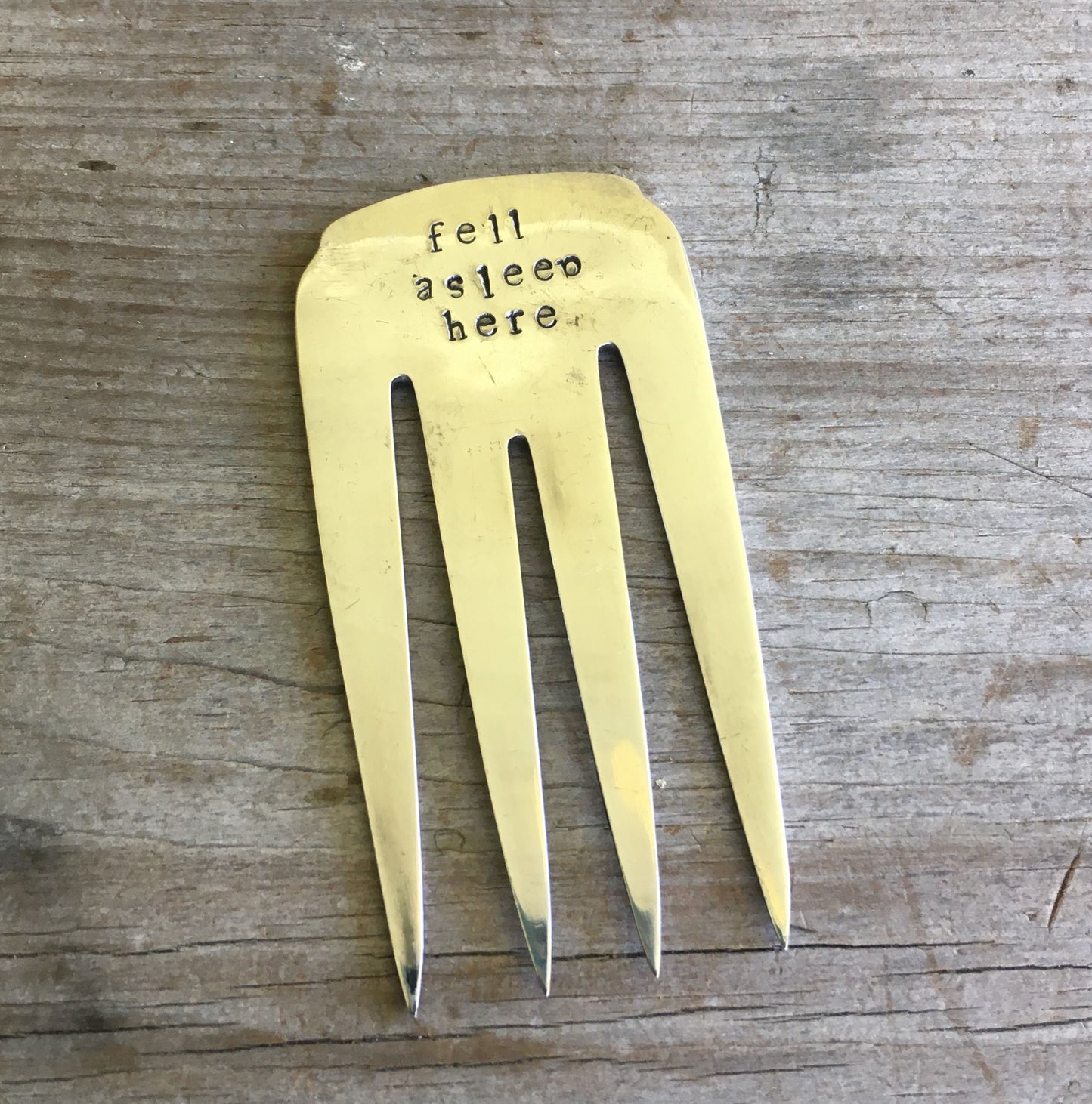 SALE - Fork Bookmark - FELL ASLEEP HERE -  #4271