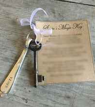 Santa's Magic Key on Keychain with Antique Skeleton Key & Poem