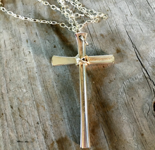 Scrap Cross Necklace - #4131