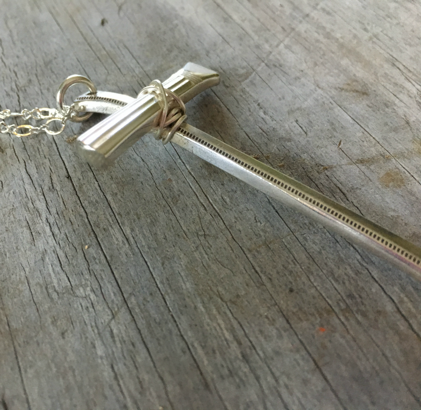 Scrap Cross Necklace - #4131