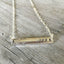 Scrap Bar Silverware Necklace - LOVE - #3996