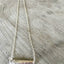 Scrap Bar Silverware Necklace - LOVE - #3996