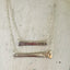 Scrap Bar Silverware Necklace - LOVE - #3996