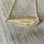 Silverware Necklace Scrap Bar Style Hand Stamped with Enough