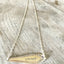 Silverware Jewelry Scrap Bar Necklace Hand Stamped with Enough shown as wide view