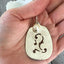 Upcycled Silverware Jewelry Slotted Sugar Spoon Earrings with Faux Pearl South Seas Silverplate Shown in Hand for Scale